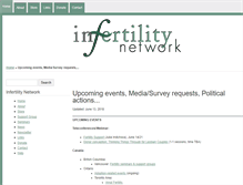 Tablet Screenshot of infertilitynetwork.org